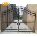 Custom cast iron home tubular arch gate